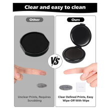 Portable Fingerprint Ink Pad Kit for Secure Document Handling B