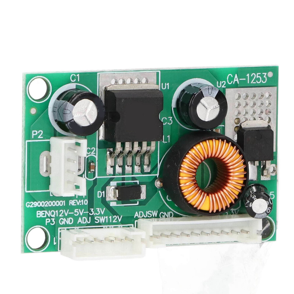 2Pcs Voltage Converter Module Pcb With Lcd, 12V To 5V/3.3V, 3 Interfaces 8771390416161