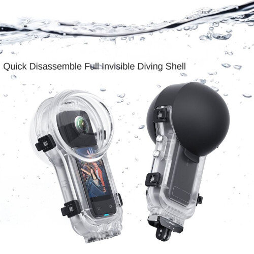 Invisible Dive Case for  X5 Waterproof Housing Case for Insta 360 X5 Underwater Protector Diving Shell 2