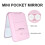 Pocket Mirror, LED Compact Travel Makeup Mirror with Light for, 2-Sided, Portable, Folding,Handheld,Small Lighted Mirror 6