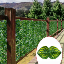 2X Artificial Leaf Privacy Fence Roll Wall Landscaping Fence Privacy Fence Screen Outdoor Garden Backyard Balcony Fence