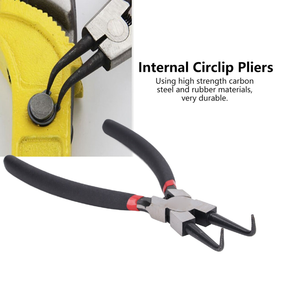 9in Internal Snap Ring Pliers, Bent Jaw
