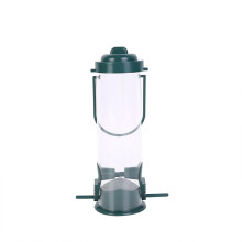 Squirrel Proof Bird Feeder Tube with Rain Cover, Automatic Seed Dispenser for Garden and Balcony