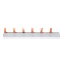 6 Channel Circuit Breaker Buss Bar Combining Terminal Block Pure Copper PVC