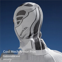 Men Women Winter Ski Mask Mech-Style Ski & Motorcycle Mask Windproof Balaclava, Full Face with Vent Holes Gray