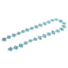 Lake Placid Blue Rhinestone Chain 1 Yard 3.5cm Wide for DIY Crafts & Wedding