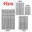 40Pcs Titanium Coated HSS Twist Drill Bit Set 0.6-2.0mm 5