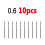 40Pcs Titanium Coated HSS Twist Drill Bit Set 0.6-2.0mm 6