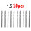 40Pcs Titanium Coated HSS Twist Drill Bit Set 0.6-2.0mm 7