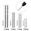 40Pcs Titanium Coated HSS Twist Drill Bit Set 0.6-2.0mm 10