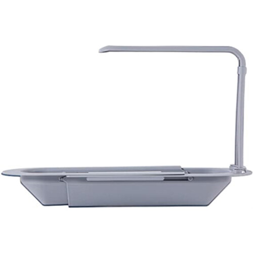 Telescopic Kitchen Sink Drain Basket PP Rack 37.5-52.5cm Storage Shelf 1