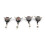 2Pcs Black Decorative Rhinestone Badge Reel Clips for Home Use 3