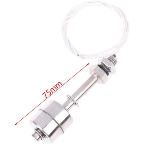 Stainless Steel Float Switch Water Level Controller for Tank, Adjustable Vertical Heavy Duty 1