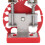 Handheld Wire Stripper Tool, 11x7x6cm, Red Stainless Steel 9