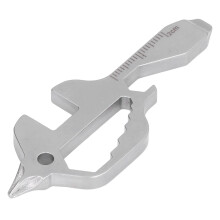Stainless Steel Fish Shaped Multi-Tool Keychain Bottle Opener 7.8x3cm