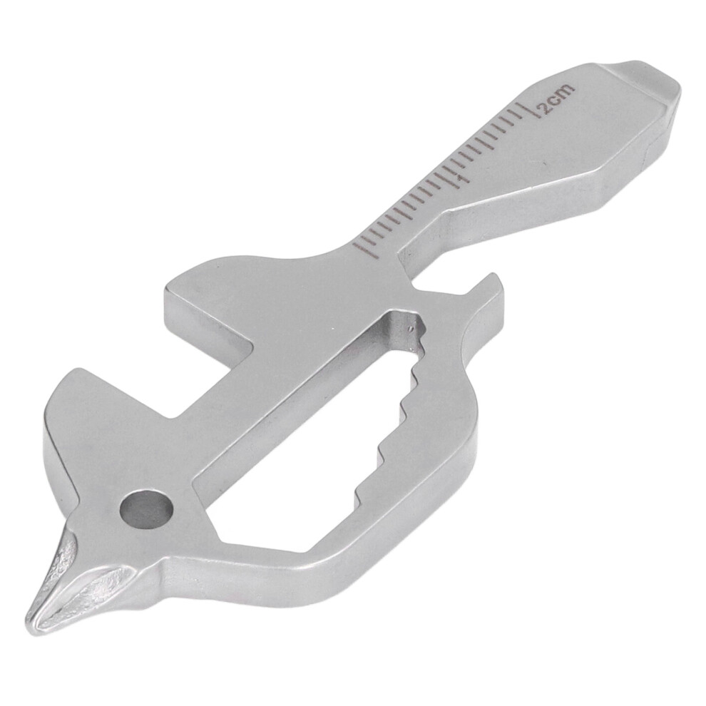 Stainless Steel Fish Shaped Multi-Tool Keychain Bottle Opener 7.8X3cm 8431390417635