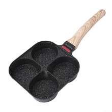 4 Cup Egg Frying Pan Nonstick Cooker with Even Heat and Effortless Release for Gas Electric Induction
