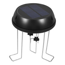 Solar Bird Bath Fountain with Bracket, Solar Powered Ripple Effect Outdoor Wildlife Attractor