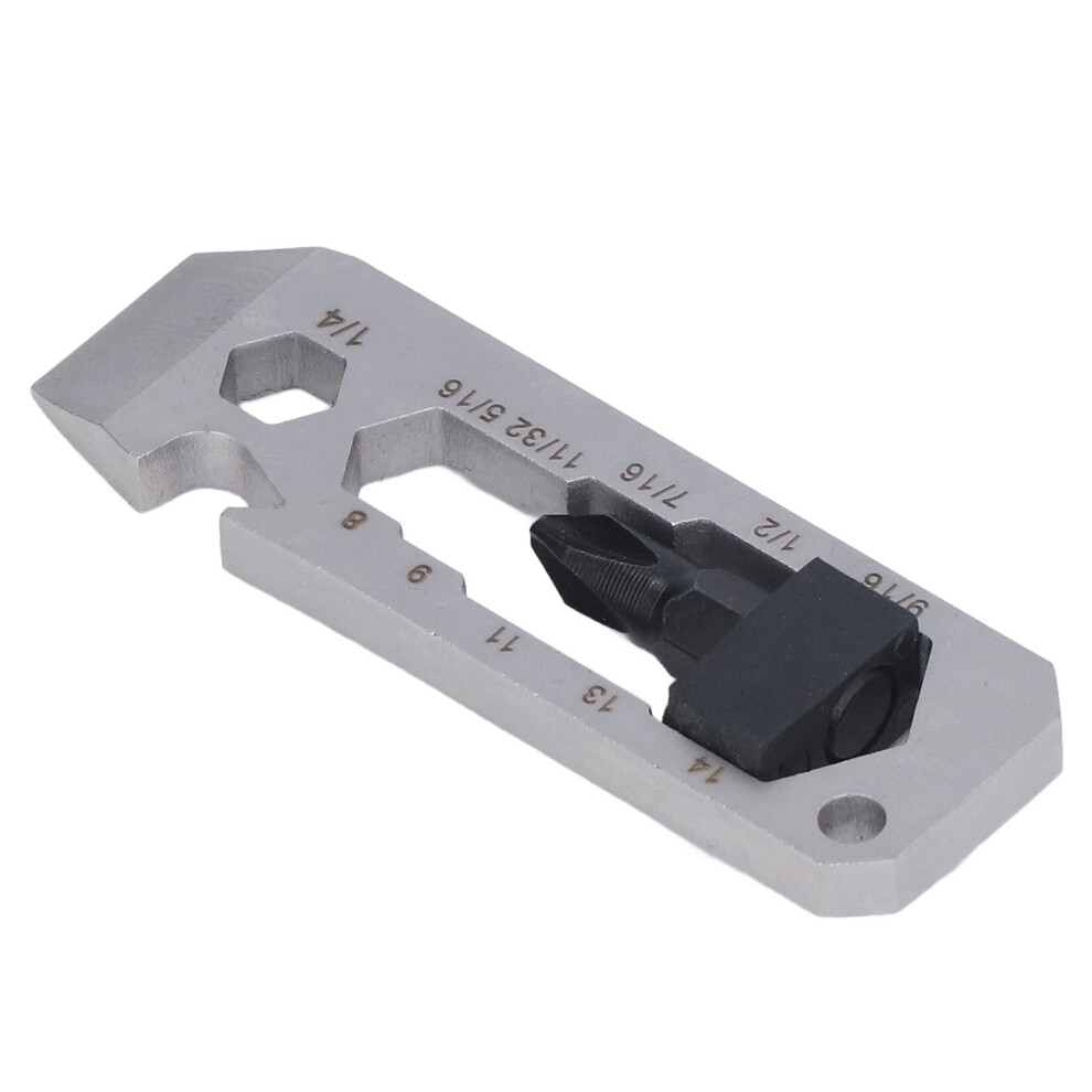 7-In-1 Stainless Steel Multitool Keychain With Bottle Opener & Wrench 4941390417817