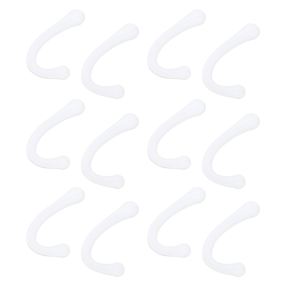 6Pair Silicone Ear Strap Pads For Daily Use, White, 37G 4901390417927