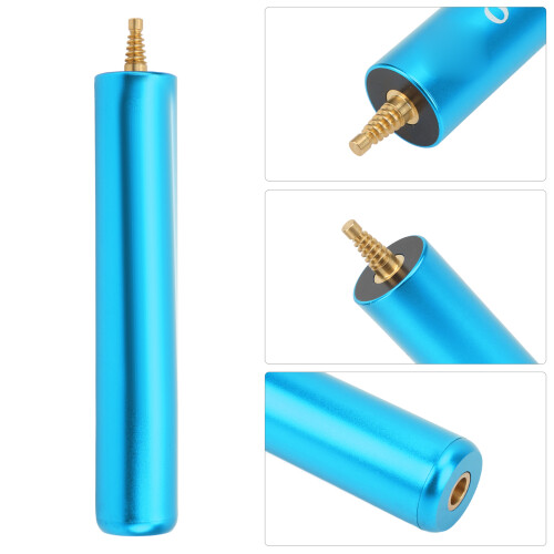 Aluminiumlegierung Pool Billard Queue Verlängerung 15 cm Blau 2
