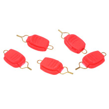 Angelschnur-Schnalle 5 Stück Angelrollen-Linienstopperhalter für Baitcasting-Ausrüstung – Rot