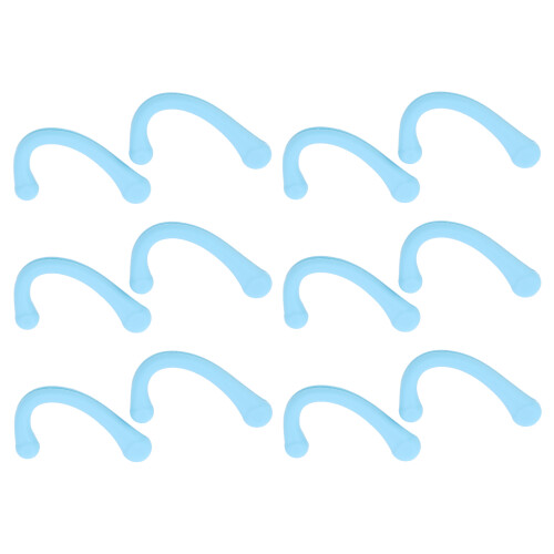 6 Pack Silicone Ear Strap Pads for Daily Use, Blue