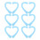 6 Pack Silicone Ear Strap Pads for Daily Use, Blue 2