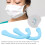 6 Pack Silicone Ear Strap Pads for Daily Use, Blue 3