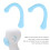 6 Pack Silicone Ear Strap Pads for Daily Use, Blue 6