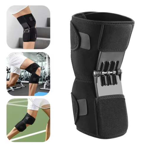 Elastic Knee Support with Stability Breathable Knee Guards-grey 2
