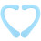 6 Pack Silicone Ear Strap Pads for Daily Use, Blue 13
