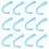 6 Pack Silicone Ear Strap Pads for Daily Use, Blue 15