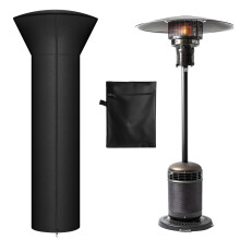 Waterproof Heavy Duty Patio Heater Cover with Zipper for Outdoor Standing Heater, Black 89'x33'x19'