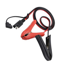 SAE to Alligator Clip Cable 12V Charger Adapter Quick Disconnect for Solar Panel and Motorcycle