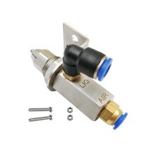 304 Stainless Steel Air Atomizing Nozzle Ultrasonic Misting 90 Degree for Dust Suppression