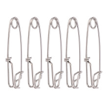 5PCS Stainless Steel Long Line Clips Snap Swivel 2.0cm for Sea & Freshwater Fishing