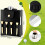 Premium PU Leather Golf Flask Holder Waterproof-dark brown 3