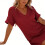 Short Sleeve Beach Coverup Quick Drying Polyester-Green M 2