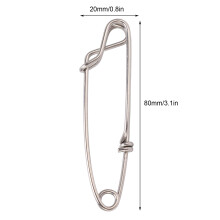 5pcs Stainless Steel Tuna Snap Clip
