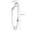 5pcs Stainless Steel Tuna Snap Clip 1