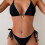 Backless Bathing Suit Two Piece Breathable-coffee color L 5