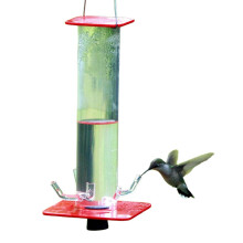 Hummingbird Feeder Plastic Tube for Outdoor Garden Hanging Wild Bird Feeder Yard Decor