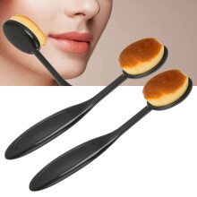 2 Stück weiche Faserkabuki-Pinsel, 15 cm, flexible Flüssig-Make-up-Werkzeuge