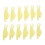 100 PCS Yellow Fish Needle Threaders, Small, Automatic Sewing Tool 1