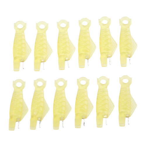 100 PCS Yellow Fish Needle Threaders, Small, Automatic Sewing Tool