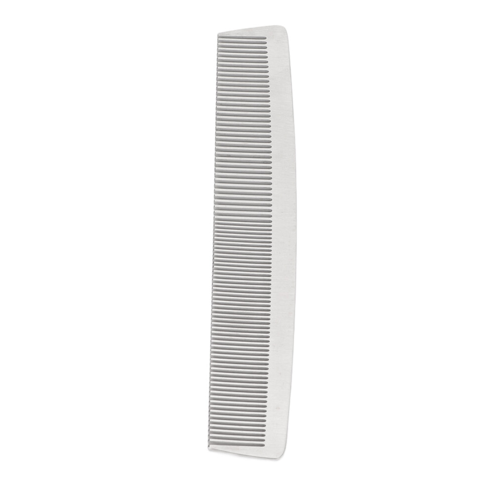 Unisex Stainless Steel Fine Teeth Hair Comb For Professional Salon Haircut & Styling