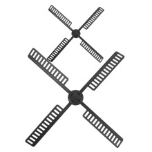 Windmill Replacement Blades Outdoor Weather Resistant Plastic Garden Windmill Parts Set 2pcs
