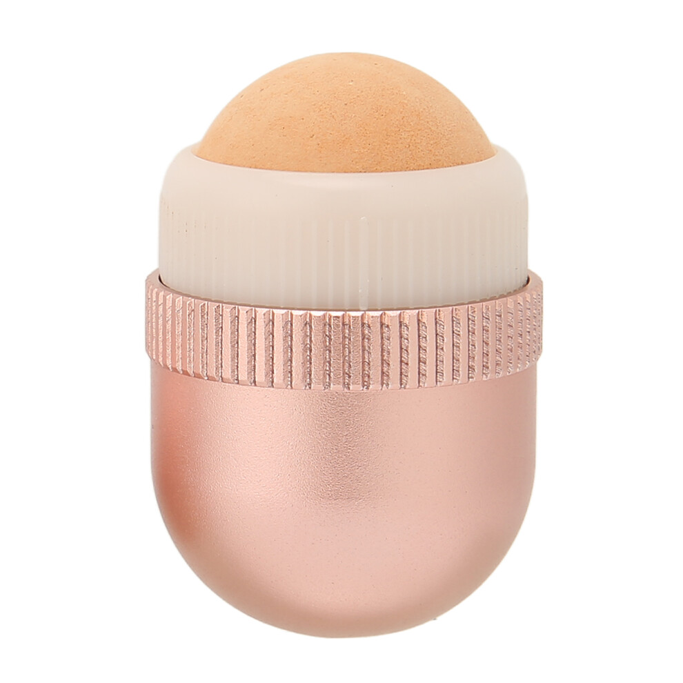 Pink Oil Absorbing Face Roller For Oily Skin, Reusable Volcanic Stone