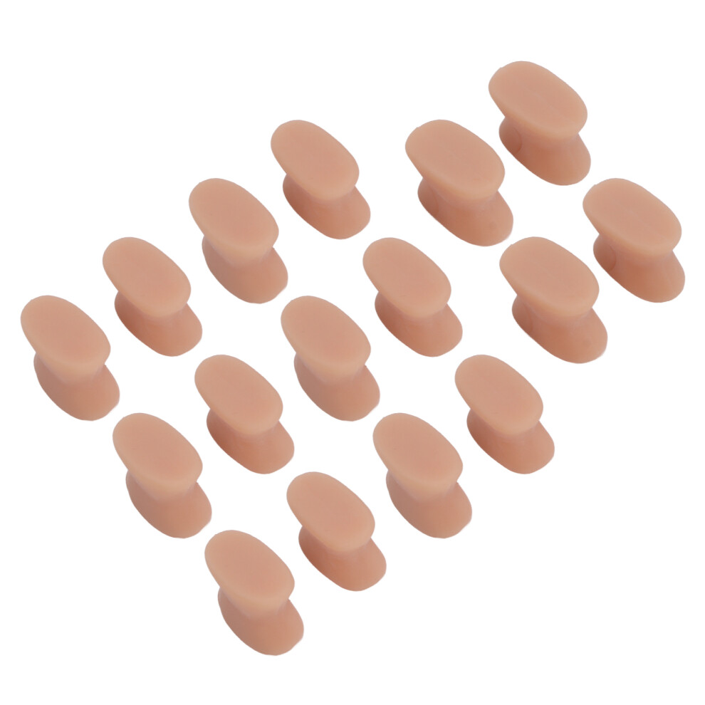 8 Pairs Soft Silicone Toe Spacers Toes Separator Bunion Corrector Skin Color